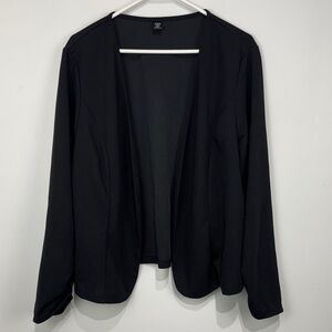 SHEIN Curve Black Open Blazer. Size 3XL